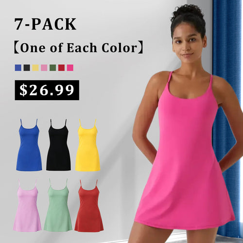 🔥Last day promotion🔥Plush Backless Active Dress-Easy Peezy Edition