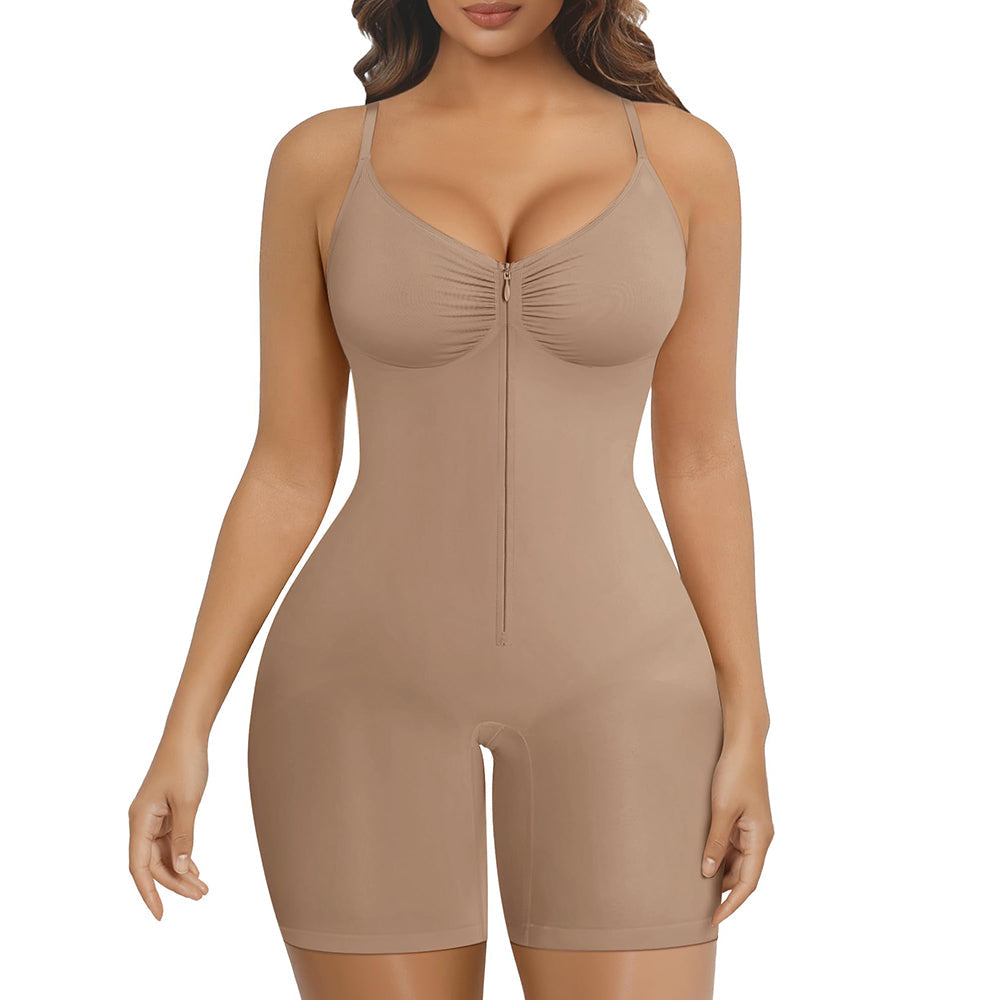 Shapewear for Women Tummy Control Bodysuits Zip-Up Comfort Ultra Stretch Fabric